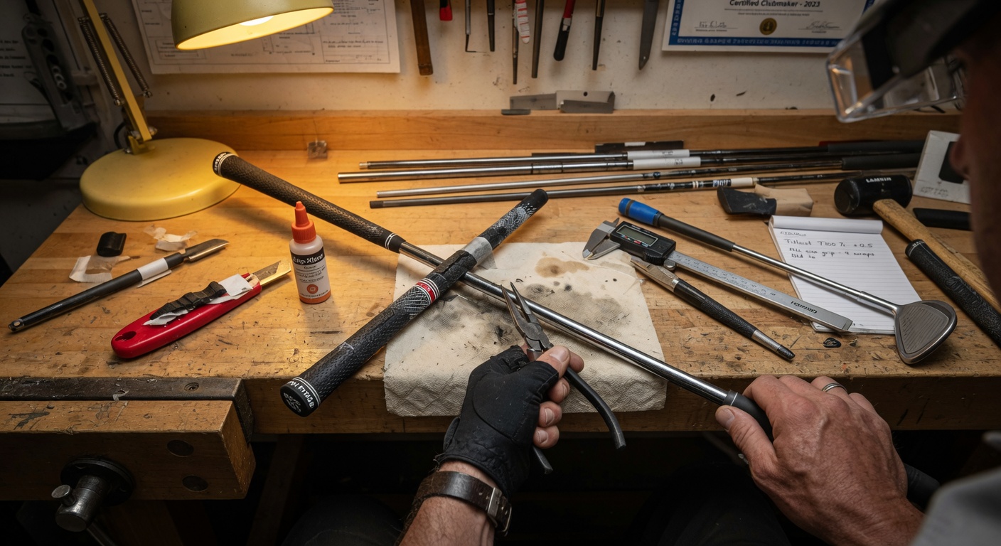 Custom golf club building and regripping services